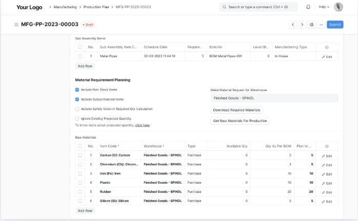 ERP Fast Track  Display