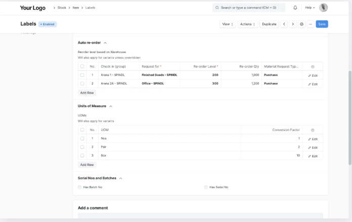 ERP Fast Track  Display
